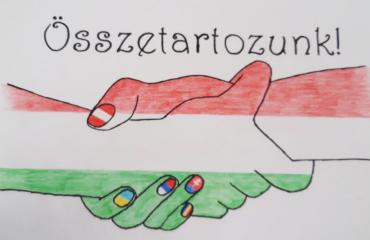 A "Kézfogás" a Marianum kisdiákjai előadásában