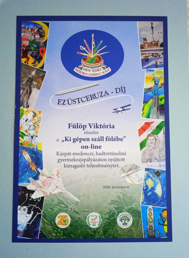 Ezüstceruza-díjas gimnazistánk
