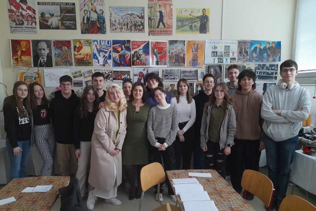 Rendhagyó történelemóra az Erasmus+ projekt keretén belül