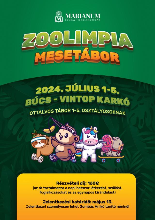 ZOOLIMPIA mesetábort szervezünk